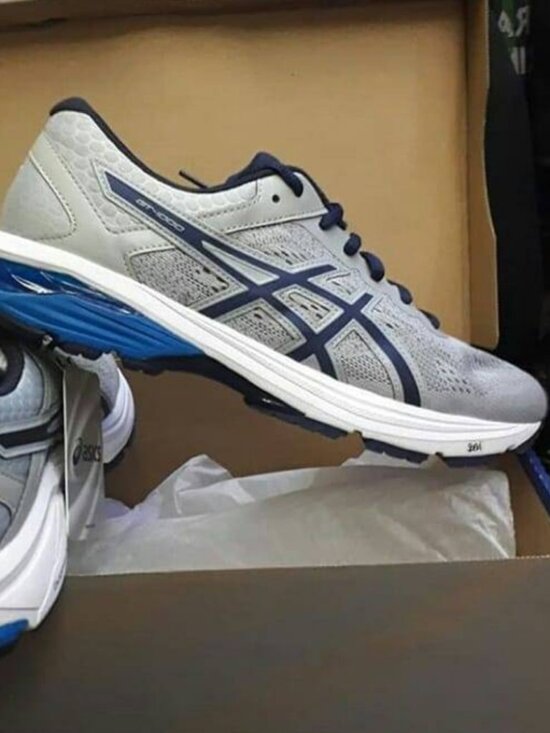 NEW in Box Asics GEL GT-1000 V6 Mens Grey Blue Size 11.5 US 46 EUR Running Shoes main image 6
